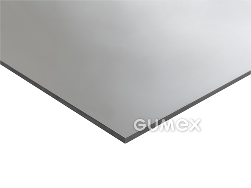 Polyvinylchloridová deska SIMONA® PVC-CAW, tloušťka 1mm, 2000x1000mm, 82°ShD, PVC, 0°C/+60°C, šedá